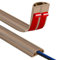 Passe Cable Sol Cache Fil Électrique Sol Auto-Adhésif 3M Petit Canal de câble Flexible pour Le Bureau, Le Concert, etc. Protection des Fil électrique et Prévention des Risques de Trébuchement