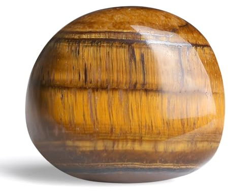 GUJOXILA Mutstein zur Einschulung Tigerauge Geschenk für das Schulkind Kleinigkeiten für die Schultüt Schulanfang Kristalle Edelsteine Schutzstein für Stress Relief