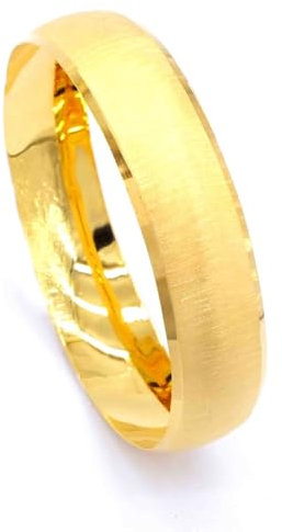 Generisch 1,5cm Kalemli Bilezik Armreifen üclü Gold Armreif 22 Karat Vergoldet Altin Bileklik (6,8 (L))