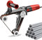Ponceuse polisseuse de tuyaux, 6 vitesses variables, ponceuse à bande professionnelle, ponceuse à bande pour tuyaux 1100 W, ponceuse polisseuse pour tubes,2Roller