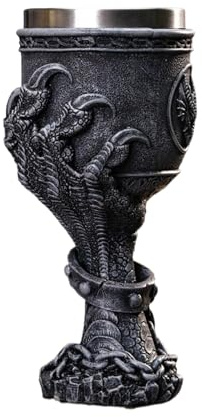 Genérico Verre à bière gothique | Coupe avec griffe de dragon, verre ergonomique vintage pour vin, cocktails, whisky, jus