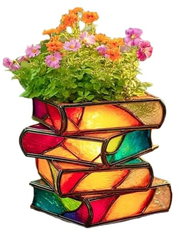 Generisch Blumentopf | Buch Blumenvasen,Ative 3D Vasen Für Zuhause Bücherliebhaber Zimmerpflanzen