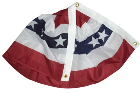 CORHAD Guirlande de Demi- en Polyester de Fanions Drapeau Américain Léger et Portable pour Décorations Patriotiques et Porche