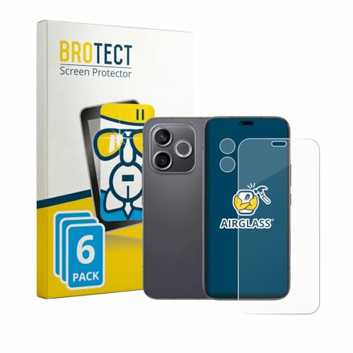 BROTECT 6 Stück Schutzglas für Honor 600 Lite (Display+Kamera) Schutzfolie Panzer Folie Glas[Extrem Kratzfest, Anti-Fingerprint, Ultra-Transparent]