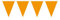 Folat Party Dekoration Wimpelkette 3 Meter – Orange