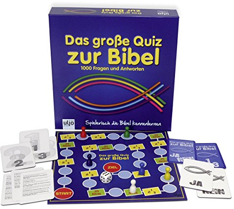 MaMeMi Gesellschaftsspiel Das Grosse Quiz zur Bibel mit 1000 Fragen Für 2-6 Spieler,