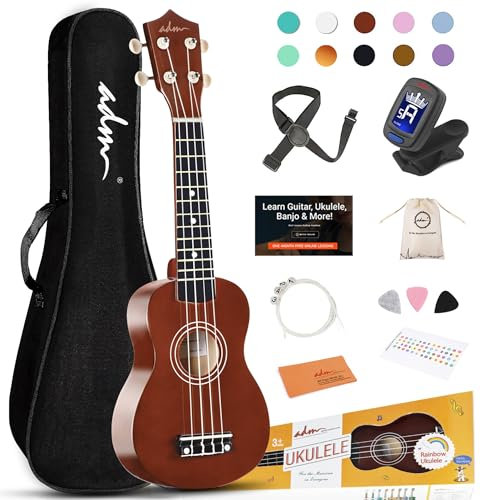 ADM 53,3 cm wirtschaftlichen Sopran-Ukulele Start pack-mahogany Farbe braun