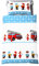 Dream Art Kids Renforce-Kinder-Bettwäsche, Feuerwehr, blau/weiß, 135 x 200 cm inkl. Kissen 80 cm x 80 cm