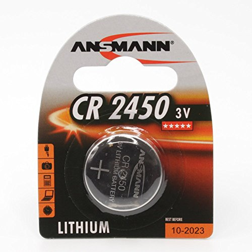 2er Set: ANSMANN 5020112 Knofpzelle Batterie Lithium CR2450 - 3V
