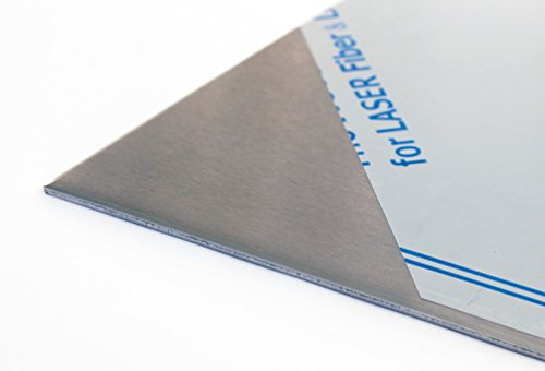 Lamiera di acciaio inox V2A, 1 mm, taglio a scelta da 100 x 100 a 1000 x 1000 mm, 800 per lato lungo 800