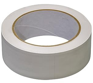Handelskönig PVC-Schutzband weiß 38 mm x 33 m gerillt Klebeband Putzerband Putzband