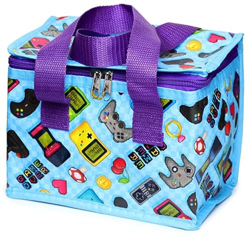 Puckator Next Gen Game Over Woven Cool Bag Lunch Bag Home Office School Travel Camping Picnic Height 16cm Width 21cm Depth 14cm