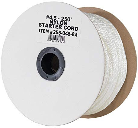 Nylon Starter Cord - 9/64 Inch x 250 Feet - Replacement Rope for Recoil Starters