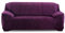PETCUTE Sofabezüge Elastische 3 Sitzer Sofabezüge Dicke couchbezug Sofa Überwürfe Sofahusse Lila