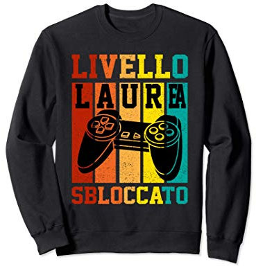 Gadget Divertente Regalo Festa Laurea Gamer Controller Play Felpa
