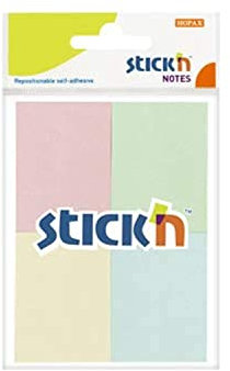 Hopax-Stick'N 21090 Haftnotizen, 38 x 51 mm, mehrfarbig, 50 Blatt