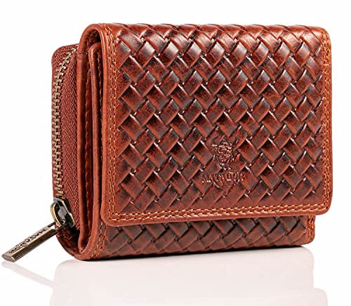 MATADOR® CHIQUITO Echt Leder Klein Geldbörse Damen Mini Geldbeutel Herren TüV geprüfter RFID & NFC Schutz inkl. Geschenk-Box