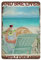 And She Lived Happily Ever After Wine on Beach Poster, Metall-Blechschild, Retro-Eisenmalerei, Garten, Garage, Küche, Plakette für Männer, Höhle, Bar, Café, Badezimmer, Outdoor, Straße, Zuhause, Wandk