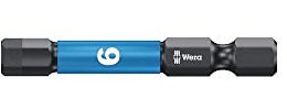 Wera Impaktor Bit für Innen-Sechskant, 1/4 Zoll E 6,3 Set, Sechskant: 6mm 5 Stk