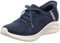 Skechers Damen Ultra Flex 3.0 Brilliant Path Sneakers,Sports Shoes, Marineblauer Strick Minzbes, 41 EU
