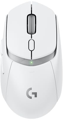 Logitech G309 Lightspeed Wireless Gaming Mouse, Lightweight, LIGHTFORCE Hybrid Switches, Hero 25K Sensor, 300+ Hour Battery Life with AA Battery, 6 Programmable Buttons, PC & Mac - White