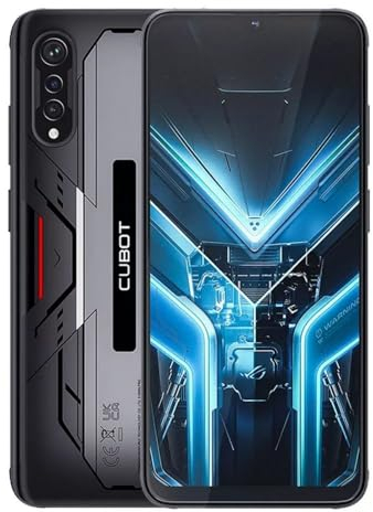 CUBOT X70 6.58 Inch FHD+ Smartphone 12GB and 256GB 100MP Triple Camera 5200mAh Battery Android 13 Octacore Processor Color Tech Black