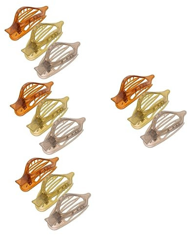 Beavorty 4sets Hair Styling Flat Claw Clips French Hair Clips for Thick Hair Women's Hair Accessories Hair Jewelry for Women Hair Clip Set for Daily Life 3pcs*4