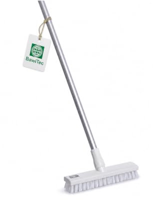 Profi Hygiene Schrubber 30cm mit Stiel 145cm Lang weiße PBT-Borsten