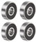 QUARKZMAN 4Stk 626-2RS Tiefe Rillenkugellager Chromstahl Z3 Doppelt Gummi Gedichtetes Lager 6mm x 19mm x 6mm