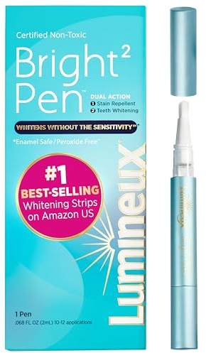 Lumineux Whitening Pen - Emaille-sichere Zahnaufhellung - Whitening ohne Empfindlichkeit - Dual Action Fleckenabweiser - Zahnarztformuliert und ungiftig