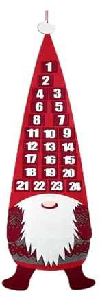 Weihnachtskalender Weihnachtsmann Elch Wichtel Adventskalender Countdown Kalender Wandbehang Ornament Home Dekorationen 2024 Neujahr Geschenk Wandkalender