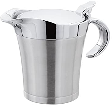 Saucière thermique en acier inoxydable Avec couvercle et poignée, 500 ML- Double isolation