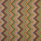 Kt KILOtela - Jacquard-Stoff für Stühle, Kissen, Kopfteil, Sofa, strapazierfähig, Nähen, 100 cm lang x 280 cm breit, Zickzack-Muster, mehrfarbig