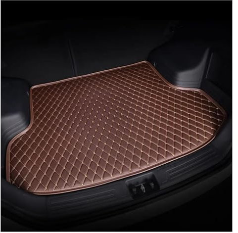 SKINII Kofferraumwanne Für Skoda Für Kamiq 2019-heute Auto Cargo Liner Custom Car Kofferraummatten Innenteile Kofferraummatte(Kaffee)