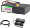 OmurgA Li-Ion Fahrrad Akku 24V,25.2V 29.4V 36V 48V,8Ah 10Ah 12Ah 15AH 20Ah Mit Hoher Kapazität Elektrischer Lithium-Ionen Akku Mit Ladegerät, High Power Lithium-Akku Für 1000W Motor 29.4V10AH,XT60