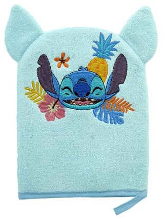 Disney – Gant De Bain Pour Bébé – Animaux Stitch, Bambi, Simba, Marie – Accessoire Hygiène Doux Et Sécurisé – Nettoyage Délicat Bébé Enfant – Personnage Aléatoire – Produit Officiel Disney