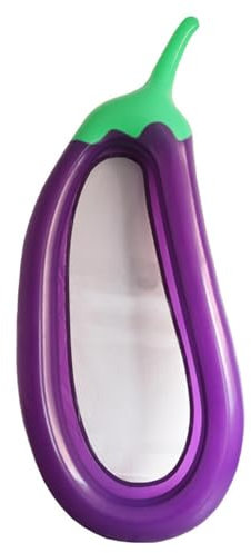 Bouée de Natation Gonflable pour Piscine – Bouée de Natation en Forme d'aubergine pour Piscine, bouée de Natation Gonflable en Forme d'aubergine | Bouée de Piscine de Luxe avec Appui-tête de Piscine