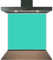 C2G Coloured Toughened Glass Splashback for Kitchen, Tempered Heat-Resistant Glass Splashbacks with Polished Edges for Cooker and Hob Backsplash (Aqua Marine, 60 x 70cm)