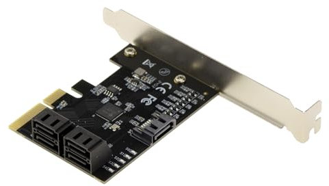 KALEA-INFORMATIQUE Scheda controller PCIe 3.0 x4 con 5 porte per dischi rigidi SATA 3.0 6G CHIPSET JMB585