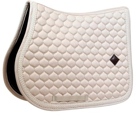 Kentucky Horsewear - Tapis de selle avec corde tressée - Tapis de selle - Saut d'obstacles - beige