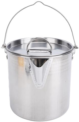 Camping Kettle Stoveetop Kettles Kettle Camping Pot avec Poignée Suspendue Portable Water Kettle Stoveetop Taapot Double Couche Bouilat