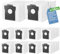Lot de 10 sacs d'aspirateur pour Dreame L10s Ultra Gen 2, L10s Pro Ultra Heat, X40/X50 Ultra Complete, Mova E30 Ultra, Mova P50 Pro Ultra, L10s/L40/X30 Ultra, 3,2 l, accessoires de rechange pour sacs