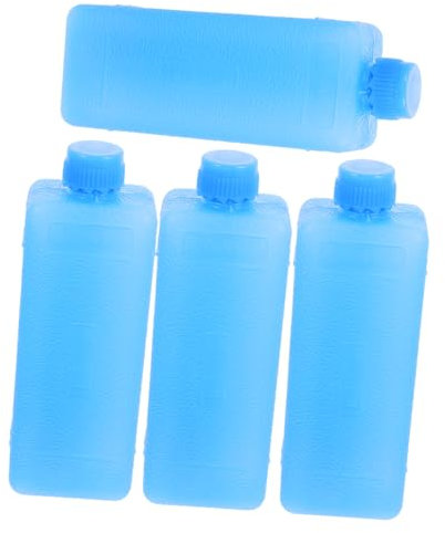 Toddmomy 4 Pack de Glace pour Glaciere À Cristaux pour Climatiseur De Glace Réutilisables pour Congélateur Refroidisseurs Portables Petits comme du Polyéthylène Bleu