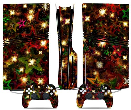 Pour PS5 Pro Skin Disc Edition & Pour PS5 Pro Skin Digital Edition Console Et Contrôleur Vinyl Cover Skins Wraps Scratch Resistant Compatible 63187 Skins Emballages Cadeaux Sans Bulles(Digital Edition