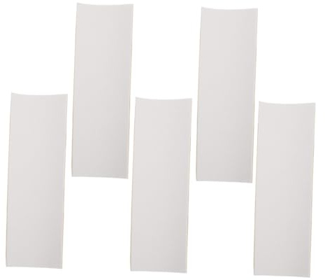 SOPOTUTU Fingerboard Griptape 5 Stück aus Schaumstoff, Anti Rutsch | Weiß, Hohe Rückfederung und Weiche Matte, Zuverlässige Haftung, für Fingerboard Enthusiasten