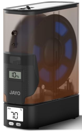 JAYO J1 Essiccatore per Filamento 3D – Riscaldamento PTC 150W, Asciuga Durante Stampa, Igrometro Integrato, Impilabile, Compatibile con Filamenti 1, 75/2, 85 mm (PLA PETG ABS Nylon TPU)