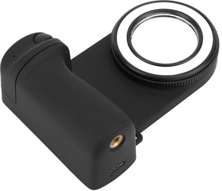 RASTKY Magnetischer Handy-Kameragriff, Professionelle Lichteffekte, Wiederaufladbares Fülllicht, Kabellose -Fernbedienung für Fotografen