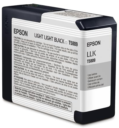 Epson Ink Cartridge 80 ml, Light Light Black, Genuine
