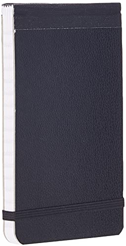 Silvine Notizbuch mit elastischem Taschenformat, 80 Seiten und robustem, steifem Kartoneinband, 12,7 x 7,6 cm
