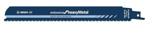 Bosch Professional 25 pièces Lame de scie sabre S 1136 CHF Endurance for Heavy Metal (pour le métal, 225 x 25 x 1,1 mm, Accessoires scie alternative)